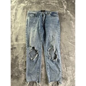 Ltb Aline Men's Jeans Size 38 Blue 5-pocket Design Denim Style‎
